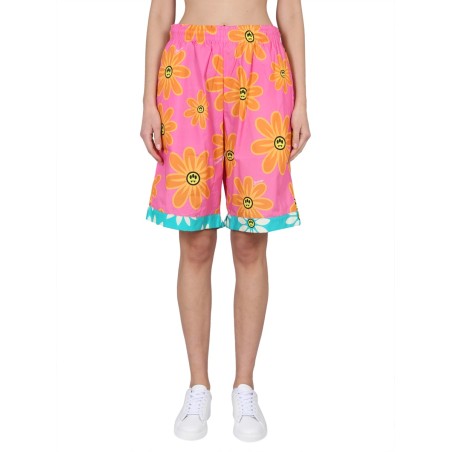 SUNFLOWER PRINT BERMUDA SHORTS