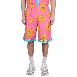 SUNFLOWER PRINT BERMUDA SHORTS