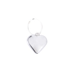 SMALL HEART SINGLE EARRINGS WITH R