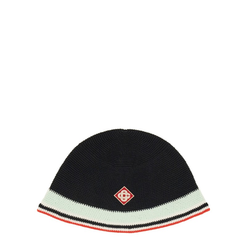 CROCHET HAT WITH LOGO