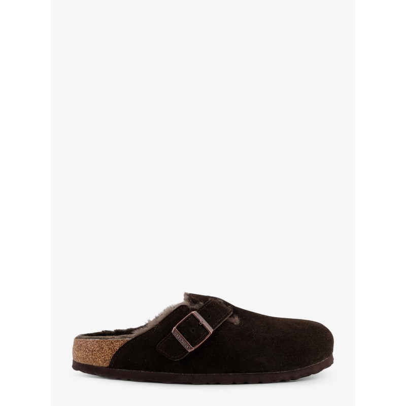 Boston VL/Shearling suede mule
