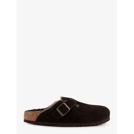 Boston VL/Shearling suede mule