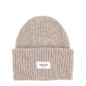 RIBBED BEANIE WITH LOGO