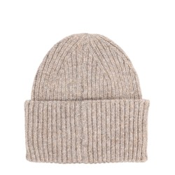 RIBBED BEANIE WITH LOGO