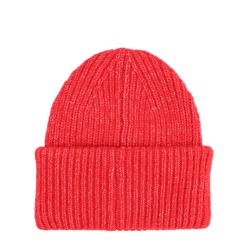 RIBBED BEANIE WITH LOGO