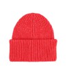 RIBBED BEANIE WITH LOGO