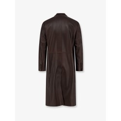 Unisex leather coat