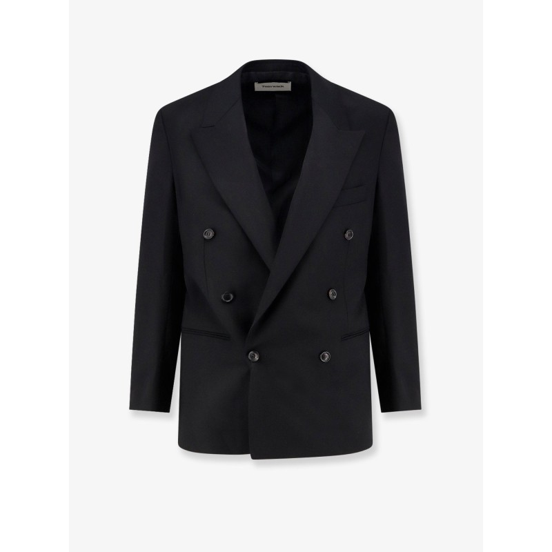 Tailored wool blend blazer