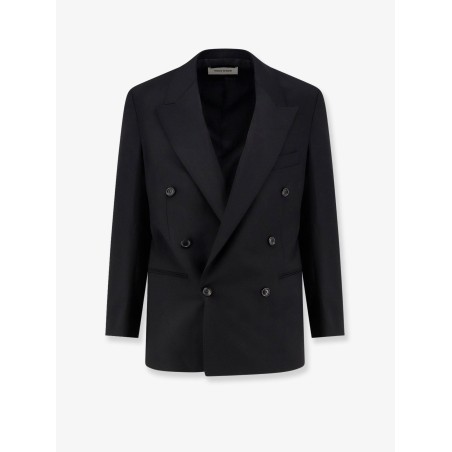 Tailored wool blend blazer