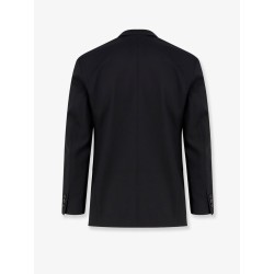Tailored wool blend blazer