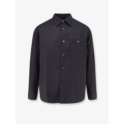 Striped wool blend shirt