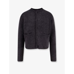 Jacquard alpaca cardigan