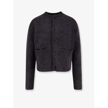 Jacquard alpaca cardigan