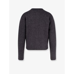 Jacquard alpaca cardigan