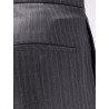Wool blend pinstriped trousers