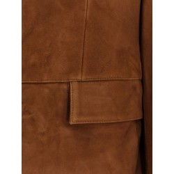 Tailored suede jacket