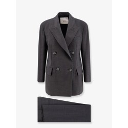 Rocchetta double-breasted wool blend suit