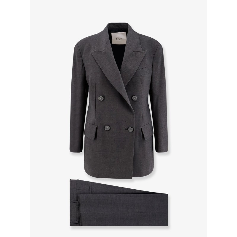 Rocchetta double-breasted wool blend suit