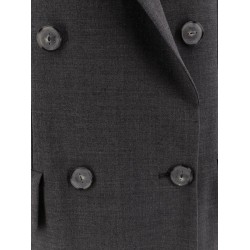 Rocchetta double-breasted wool blend suit