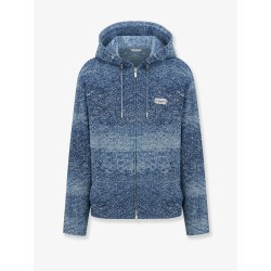 Cotton jacket with lettering logo label