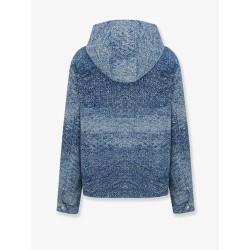 Cotton jacket with lettering logo label