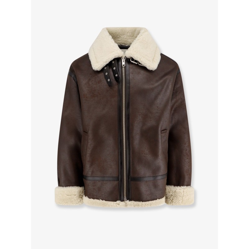 Unisex eco-shearling jacket