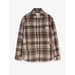 Madras pattern flannel jacket