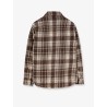 Madras pattern flannel jacket