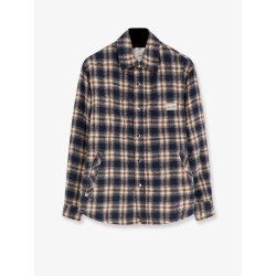Madras pattern flannel jacket