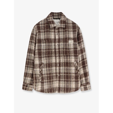 Madras pattern flannel jacket