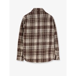 Madras pattern flannel jacket