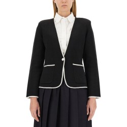 SINGLE-BREASTED COLLARLESS JACKET