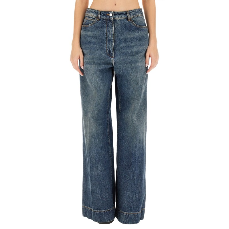 JEANS WITH EMBROIDERED PEGASUS