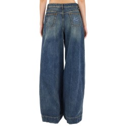 JEANS WITH EMBROIDERED PEGASUS