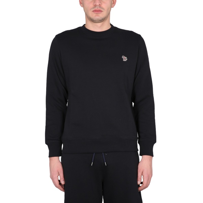 SWEATSHIRT WITH ZEBRA EMBROIDERY