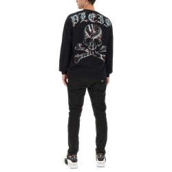 SWEATSHIRT WITH RHINESTONE LOGO