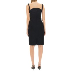 ROLLED MIDI DRESS