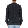 KNIT WITH GREEK BRAID WORK