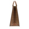 SHOPPER BAG WITH ALLOVER LOGO