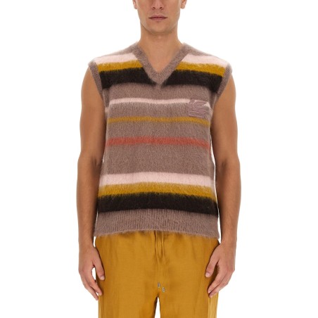 VEST WITH STRIPE PATTERN
