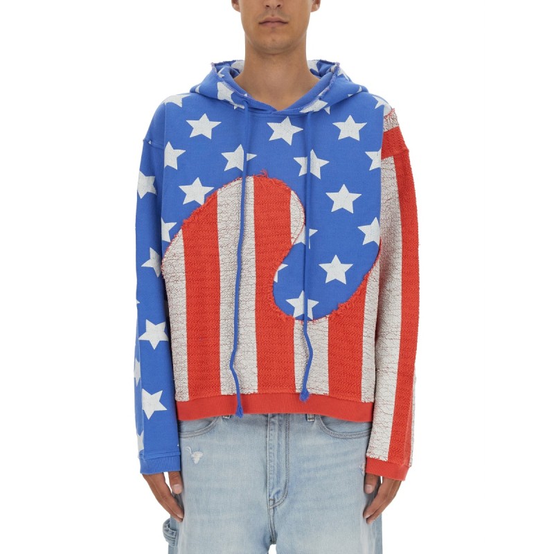"STARS AND STRIPES SWIRL" SWEATSHIRT