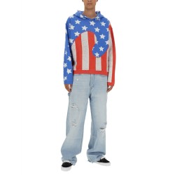 "STARS AND STRIPES SWIRL" SWEATSHIRT