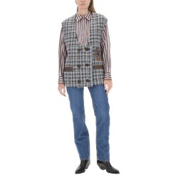 HOUNDSTOOTH OVER VEST
