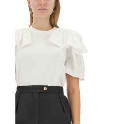 T-SHIRT WITH RUFFLES