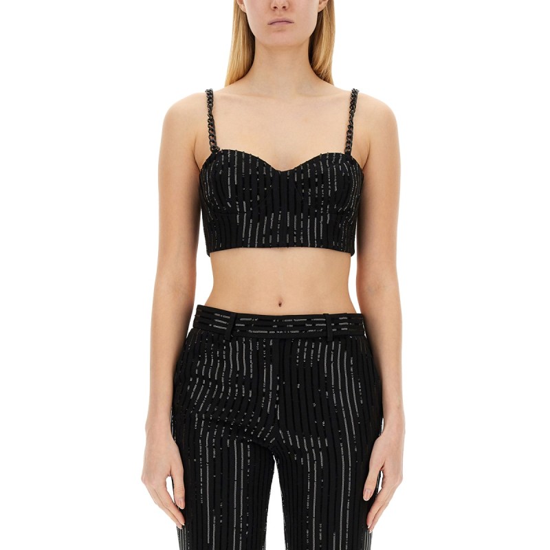 CREPE BUSTIER TOP