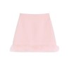 MINISKIRT WITH FEATHERS