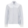 ASYMMETRICAL SHIRT WITH DRAPING