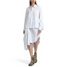 ASYMMETRICAL SHIRT WITH DRAPING