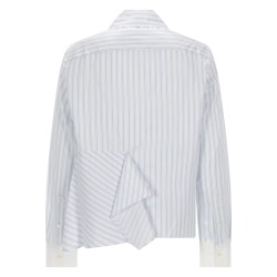 ASYMMETRICAL SHIRT WITH DRAPING