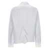 ASYMMETRICAL SHIRT WITH DRAPING